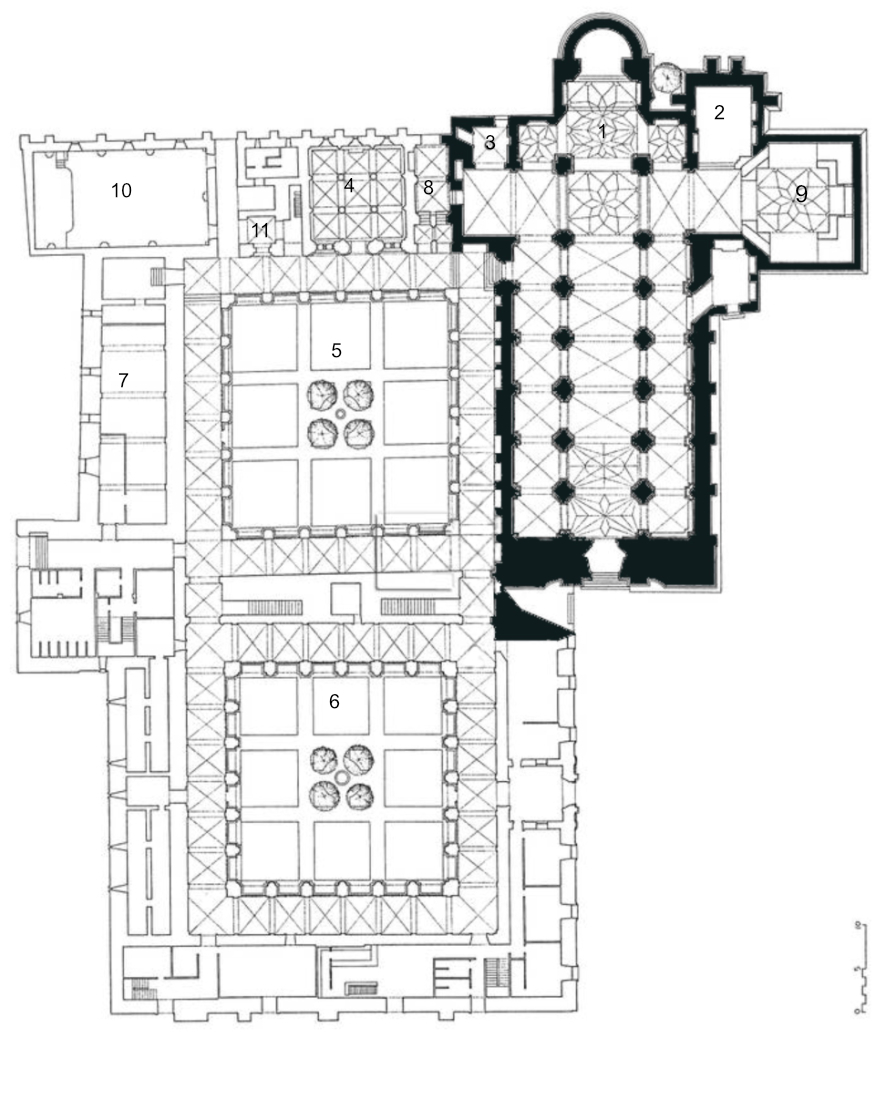 Plano del monasterio de la Santa Espina